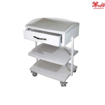 ترالی زیبایی فایبرگلاس سه طبقه تک کشو