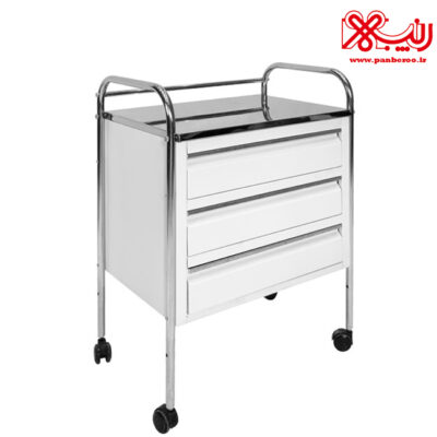 ترالی پانسمان استیل سه کشو