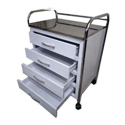 ترالی پانسمان استیل چهار کشو